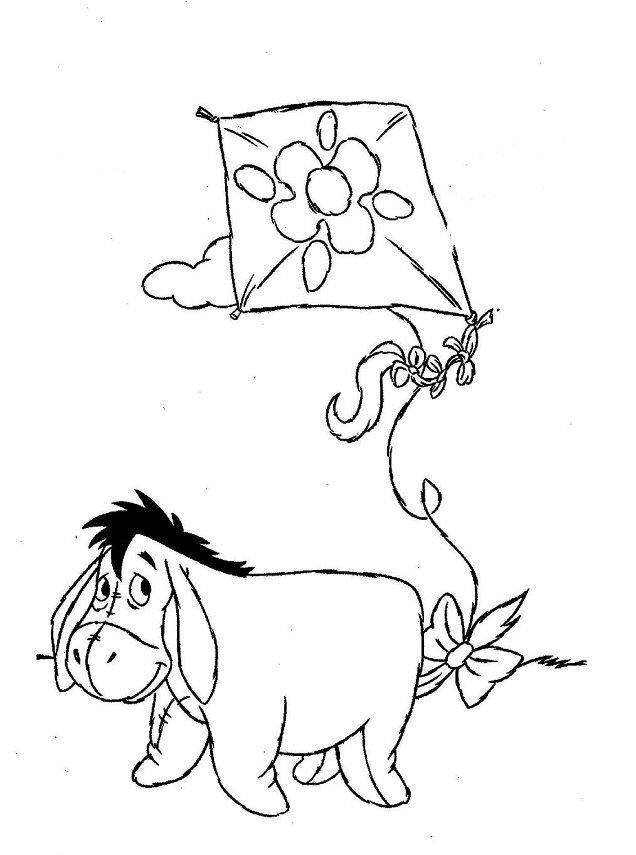Plansa de colorat cu Winnie de Pooh 5 46
